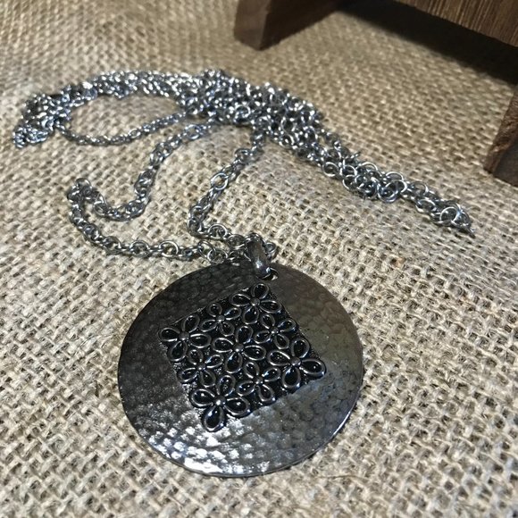 Tocara Barbara Stainless Steel Reversible Convertible necklace - Picture 4 of 4